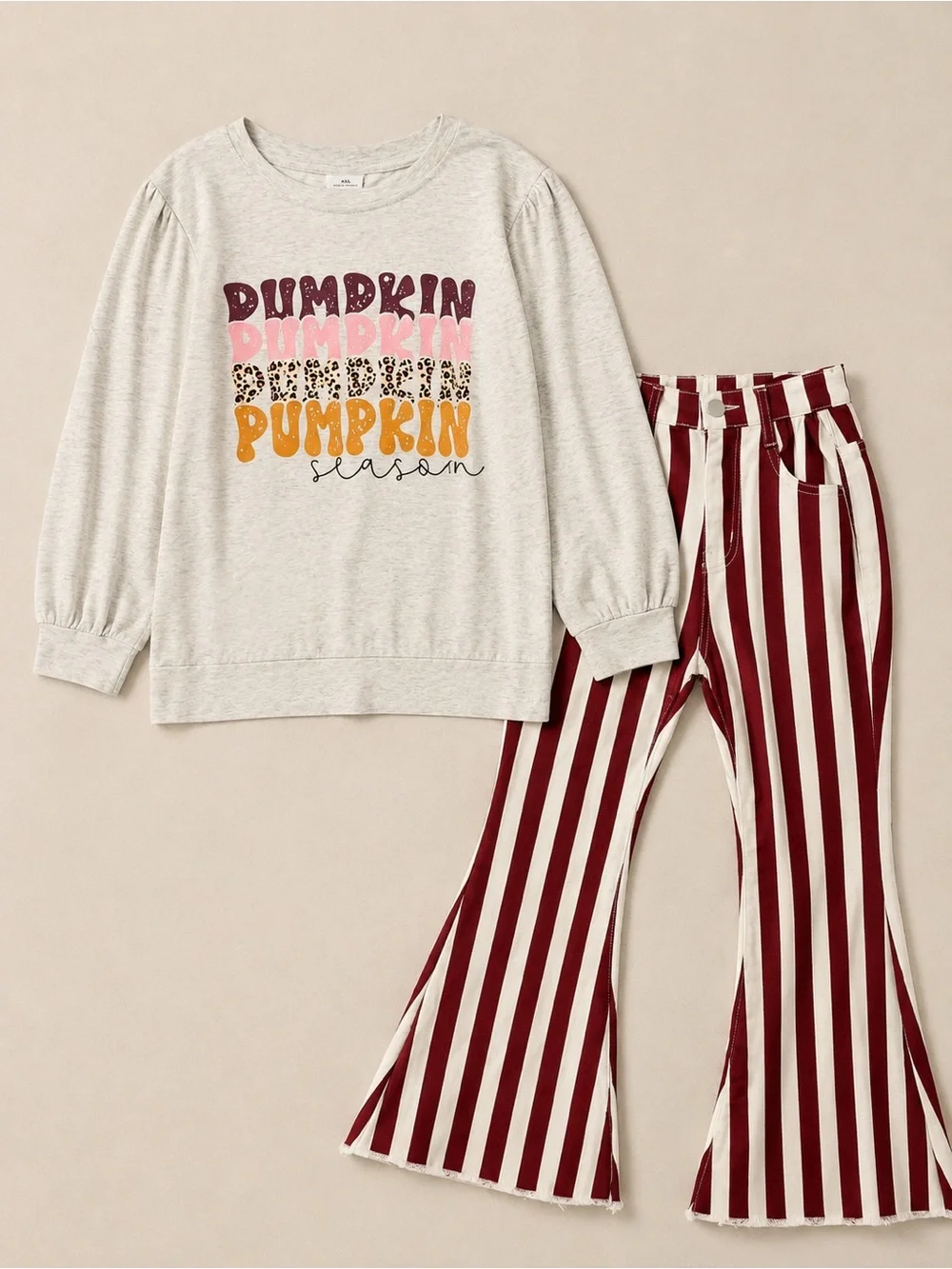 Rylee Faith Pumpkin Season Fall Outfit Set 4XL- 8/9
